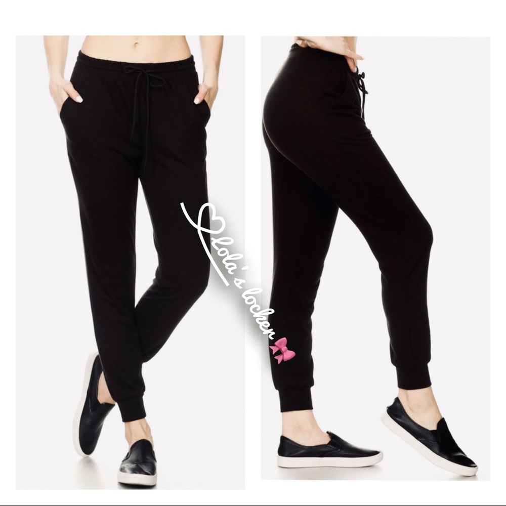 Soft Knit High Rise Joggers Pants - Picture 5 of 6